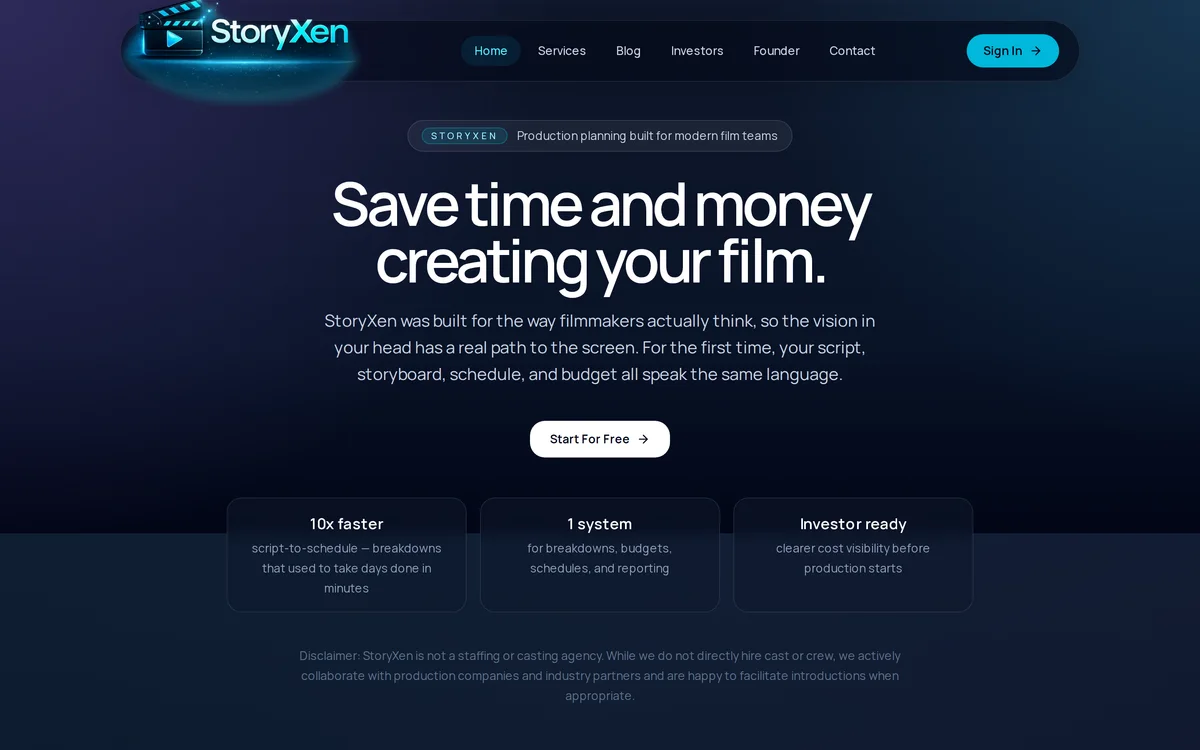 StoryXen: save time and money creating your film